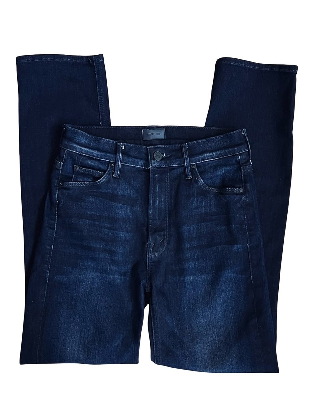 Mother Women’s Sz 26 Mid Rise Jeans Dazzler Ankle Dark Wash Stretch Denim - Picture 8 of 16
